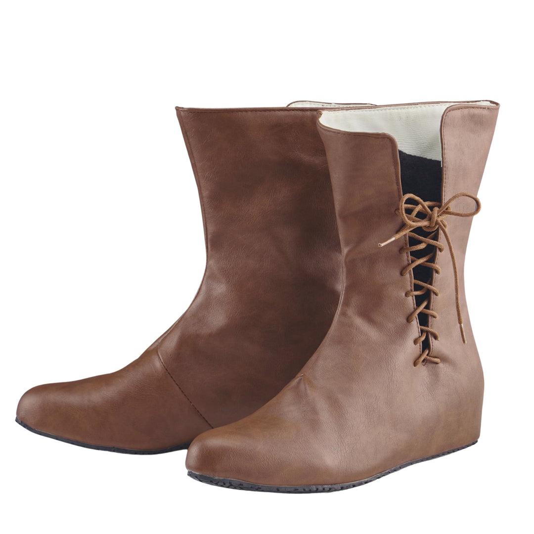 WorldNorse Men's Pointed Toe Lace Up Leather Boots - Brown - US 13 - image 5