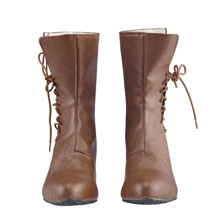 WorldNorse Men's Pointed Toe Lace Up Leather Boots - image 6