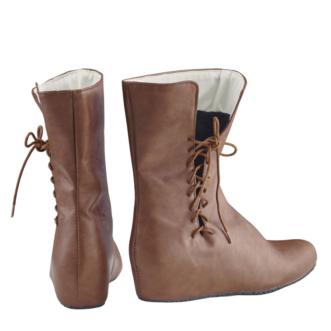 WorldNorse Men's Pointed Toe Lace Up Leather Boots - image 8