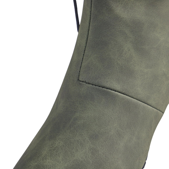 WorldNorse Men's Pointed Toe Lace Up Leather Boots - image 13