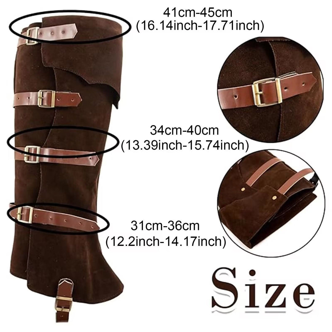 WorldNorse Viking Armor Leg Gaiters Boots Cover - image 15