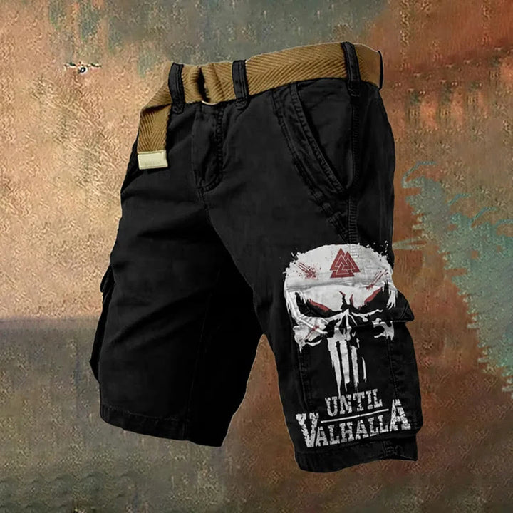 WorldNorse Red Valknut Skull Cargo Shorts - US/UK/AU50,EU60 (5XL) - image 1