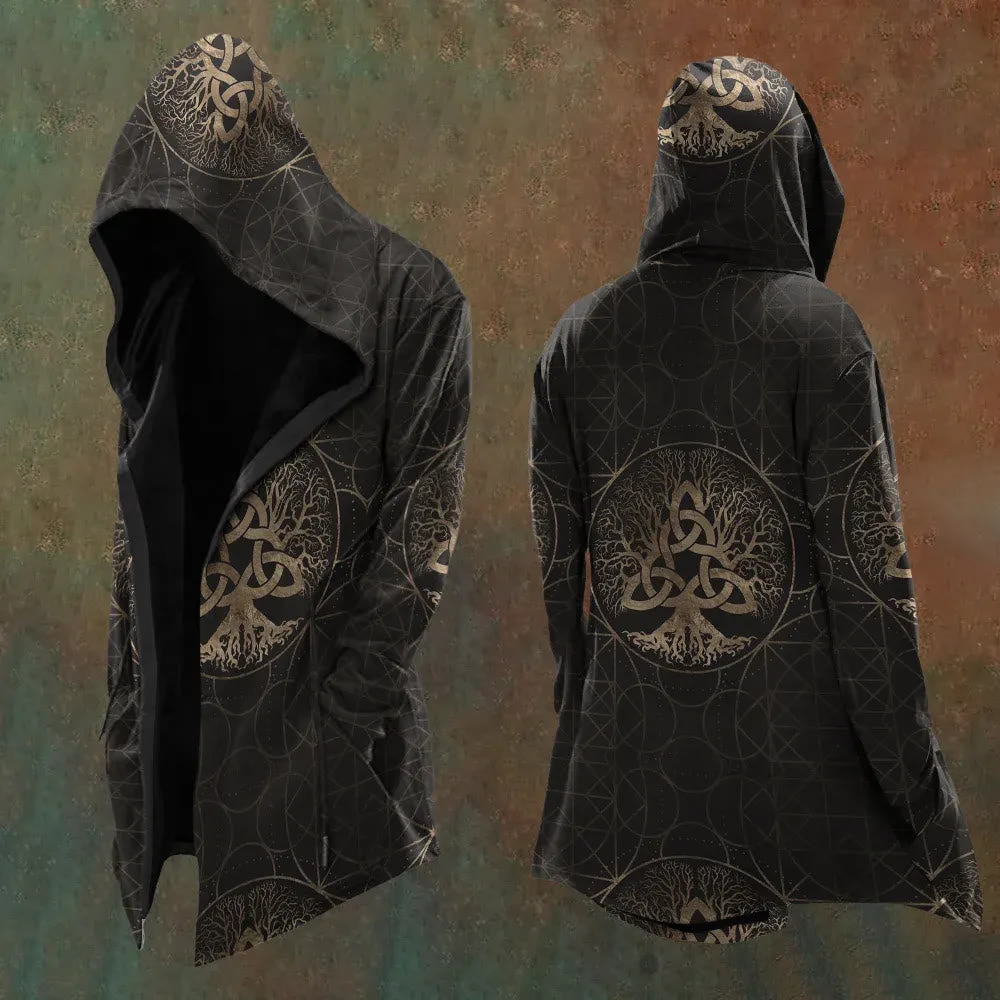 WorldNorse Viking Yggdrasil Triquetra Hooded Jacket - US/UK/AU48,EU58 (4XL) - image 1