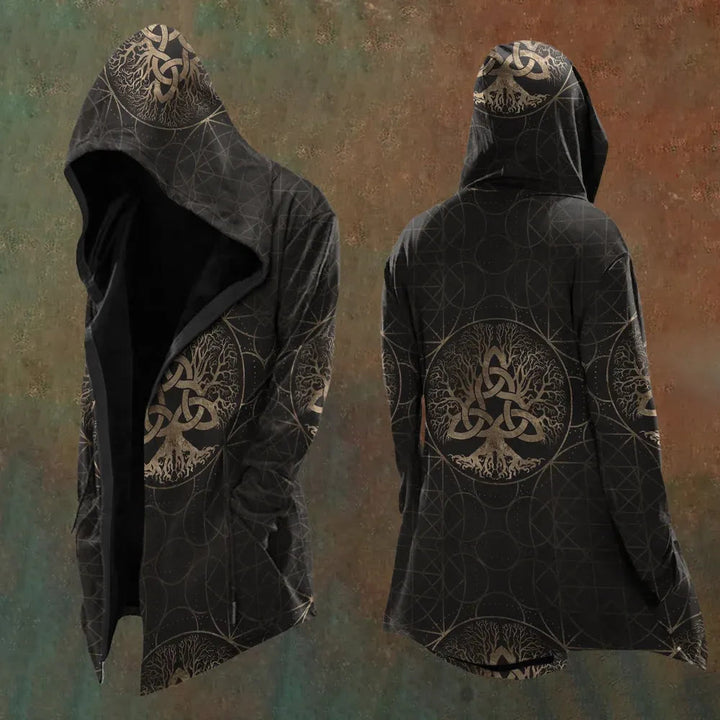 WorldNorse Viking Yggdrasil Triquetra Hooded Jacket - US/UK/AU48,EU58 (4XL) - image 1