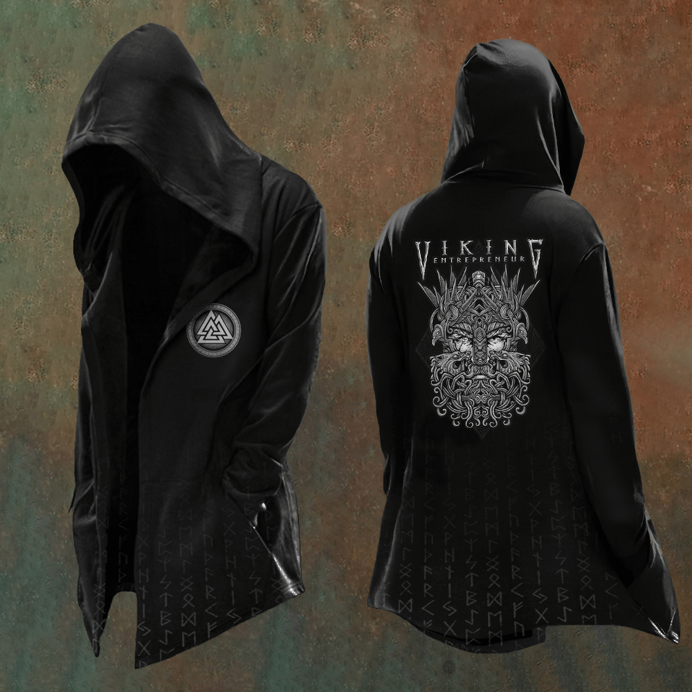 WorldNorse Viking Warrior Valknut Totem Hooded Jacket - US/UK/AU48,EU58 (4XL) - image 1