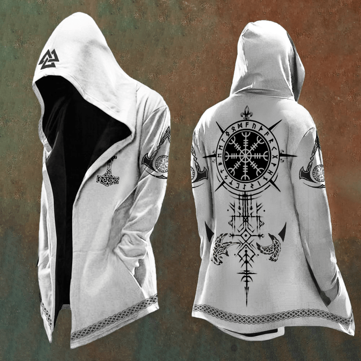 WorldNorse Mjolnir Raven Helm Of Awe Hooded Jacket - US/UK/AU48,EU58 (4XL) - image 1