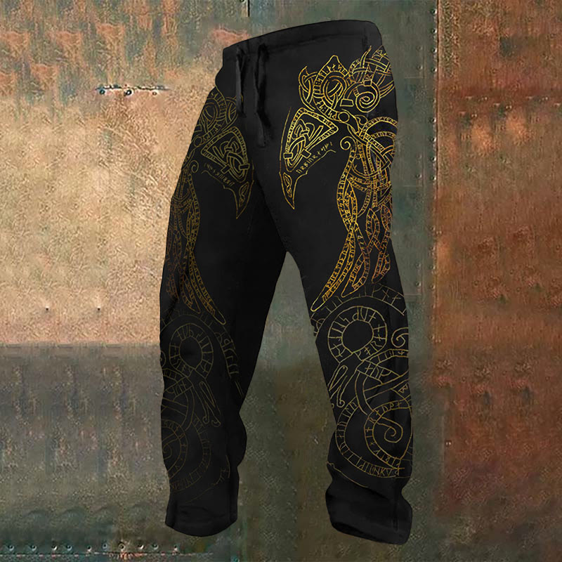 WorldNorse Raven God Rune Sweatpants - US/UK/AU52,EU62 (6XL) - image 1
