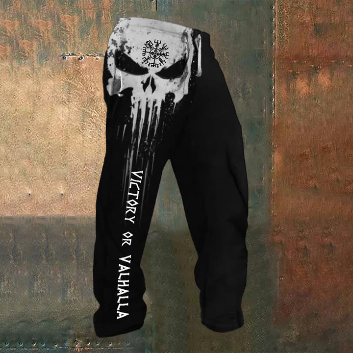 WorldNorse Skull Victory Or Valhalla Vegvisir Sweatpants - US/UK/AU52,EU62 (6XL) - image 1