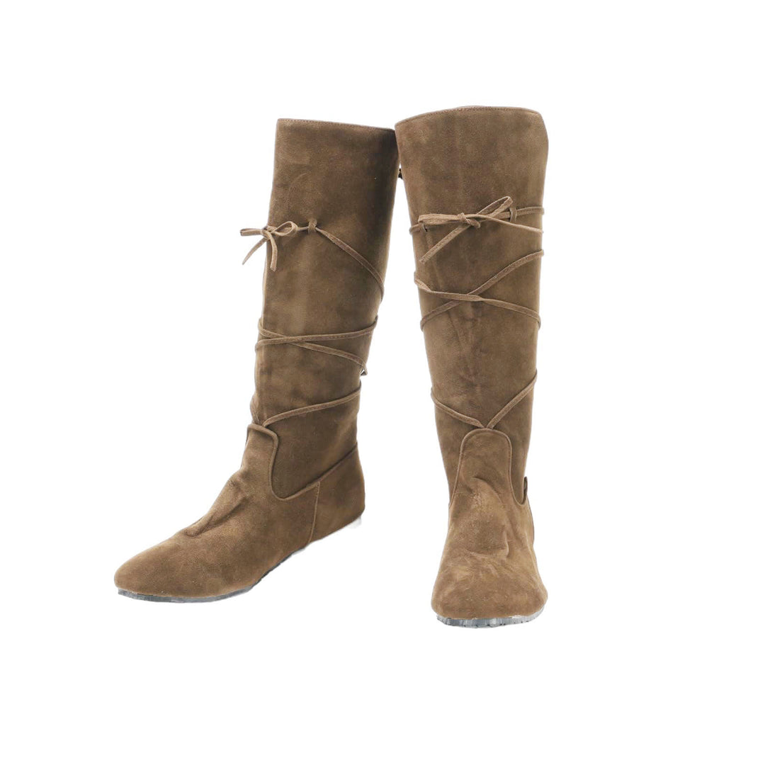 WorldNorse Medieval Leather Lace-up Boots - image 1