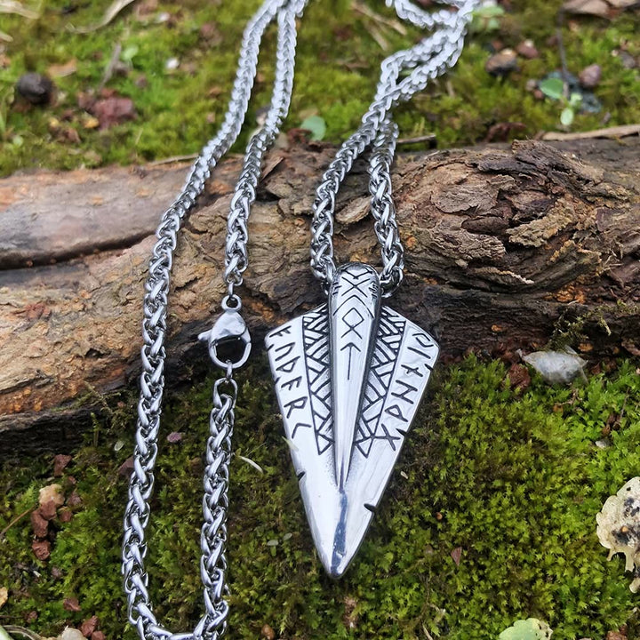 WorldNorse Odin's Spear head Gungnir Viking Arrowhead Necklace