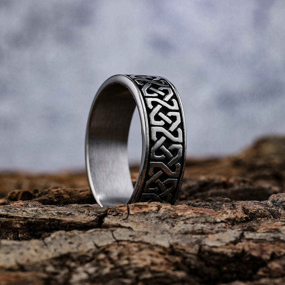 WorldNorse Classic Celtics Spiral Knot Nordic Ring - AU Size Z+2 (US 15) - image 0