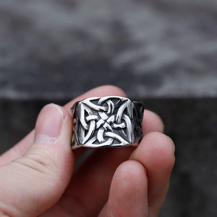WorldNorse Celtic Knot Stainless Steel Viking Ring - image 2