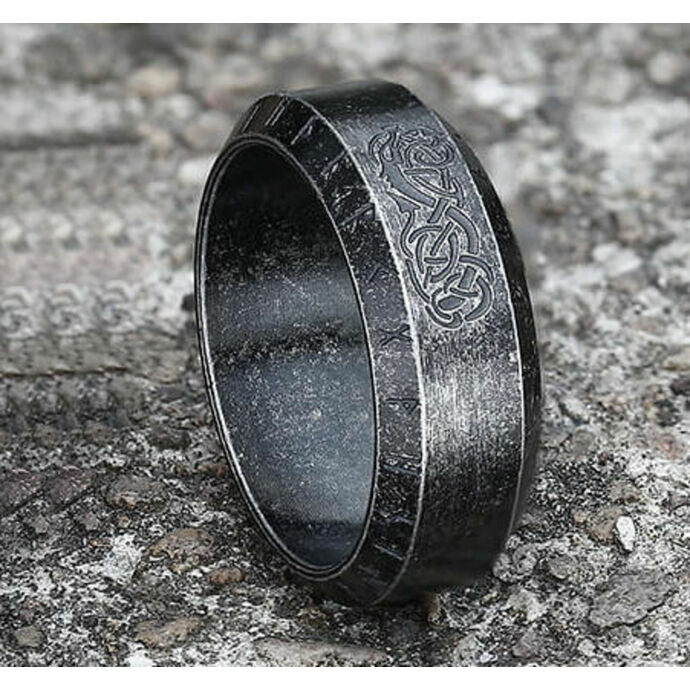 WorldNorse Norse Dragon Runes Stainless Steel Viking Ring - image 8
