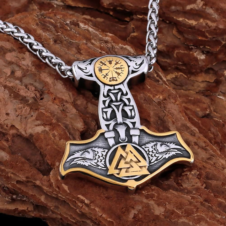 WorldNorse Viking Celtic Knot Valknut Necklace