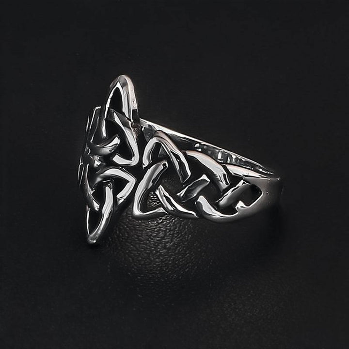 WorldNorse Celtic Knot Triple Horn Of Odin Ring - image 6