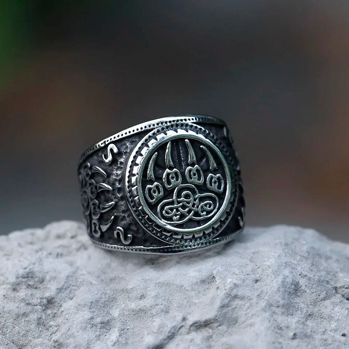 WorldNorse Bear Claw Stainless Steel Viking Ring - image 4