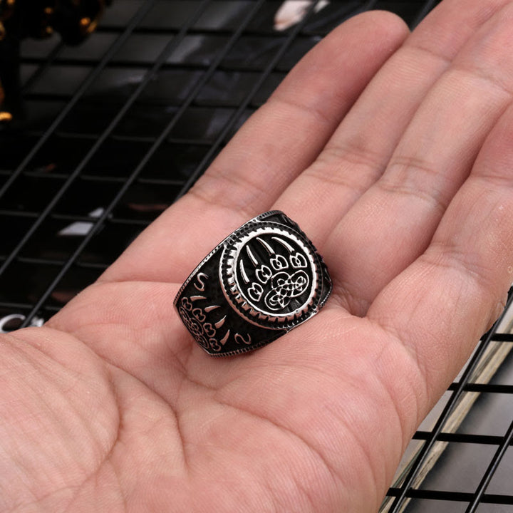 WorldNorse Bear Claw Stainless Steel Viking Ring - image 3