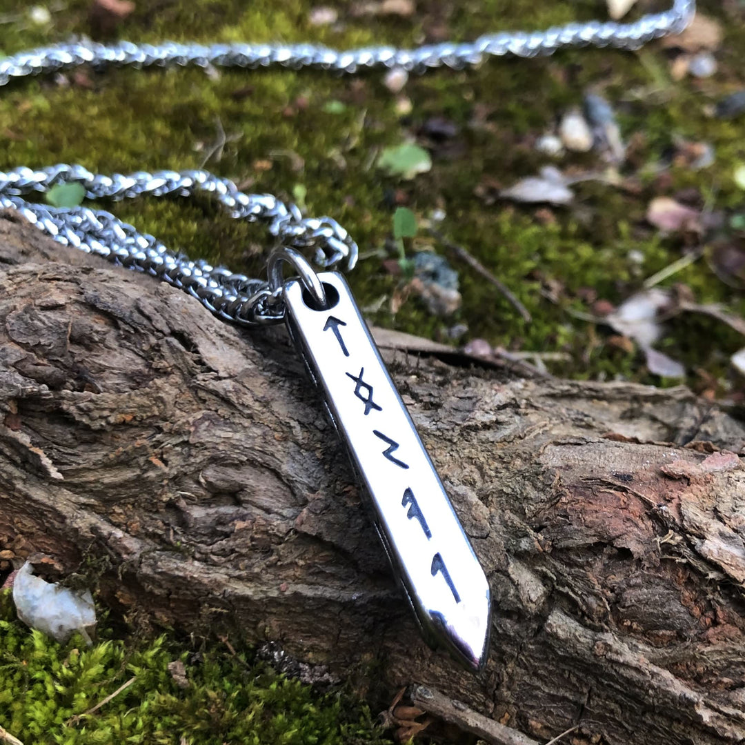 WorldNorse Three-dimensional Cone Type Rune Nordic Necklace - Rune - image 0