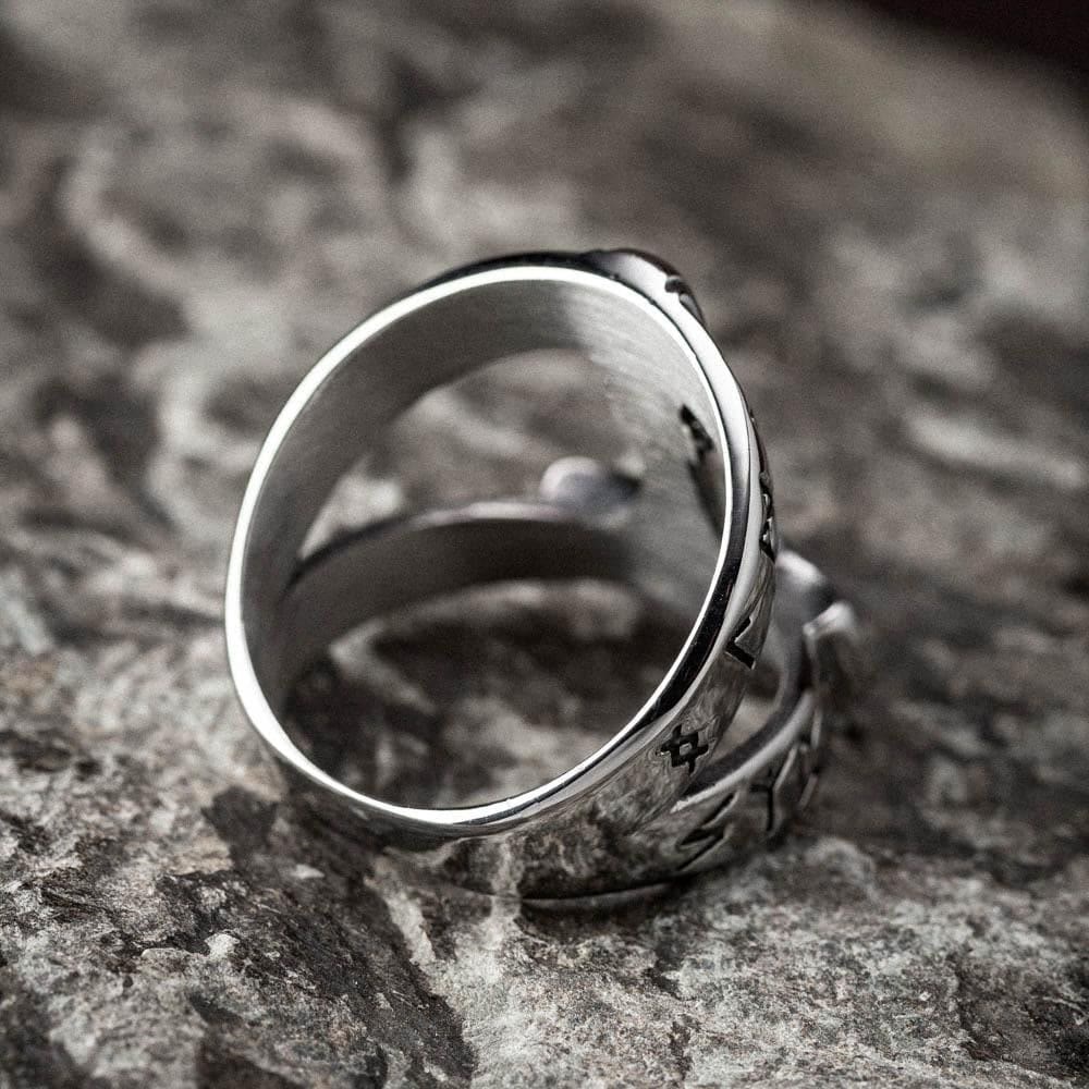 WorldNorse Bold Viking Open Mjolnir Hammer Ring - image 3