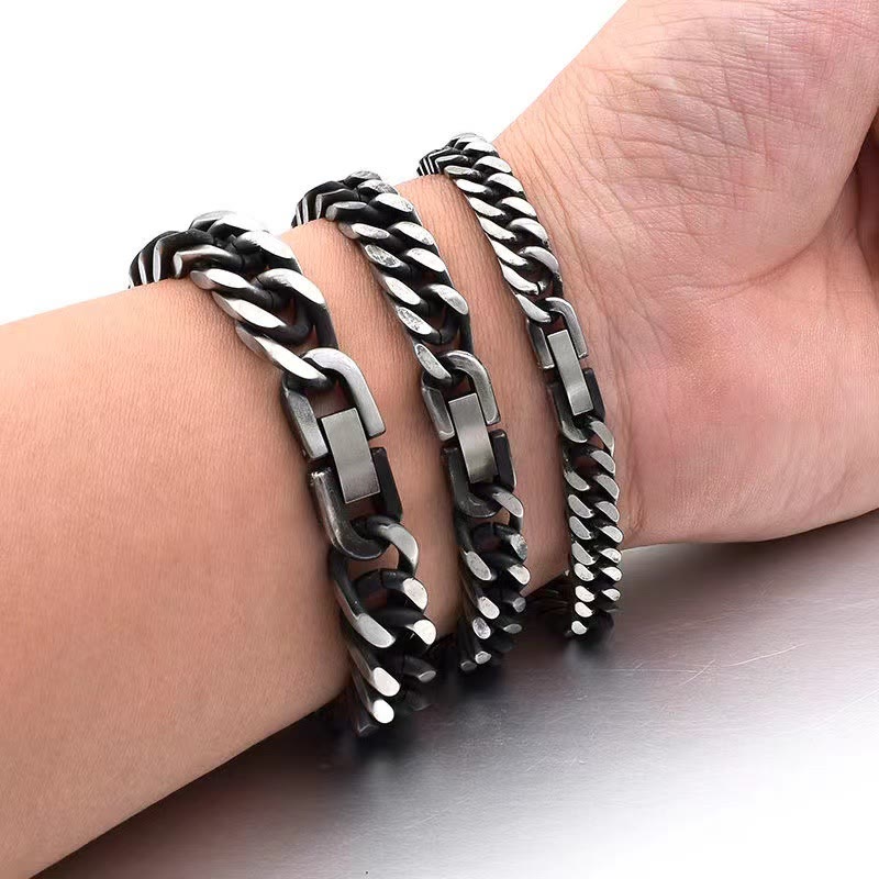 WorldNorse Thick Chain Dragon Weave Cuban Bracelet - image 10