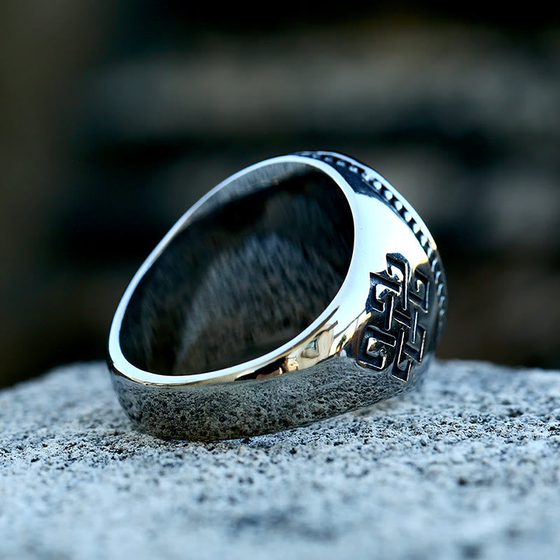 WorldNorse Vintage Stainless Steel Tree Of Life Ring - image 1