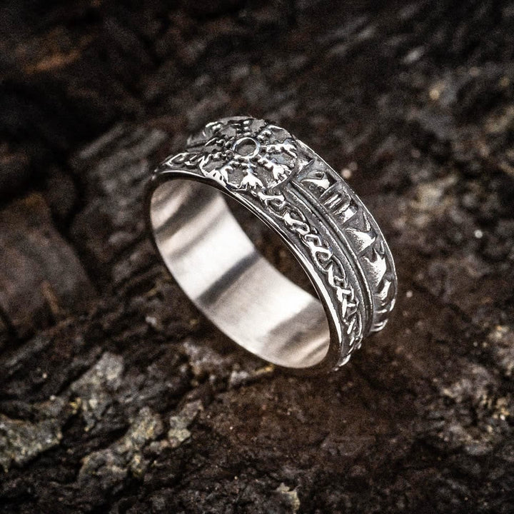 WorldNorse Helm Of Awe Stainless Steel With Celtic Design Ring - AU Size Z (US 13) - image 0