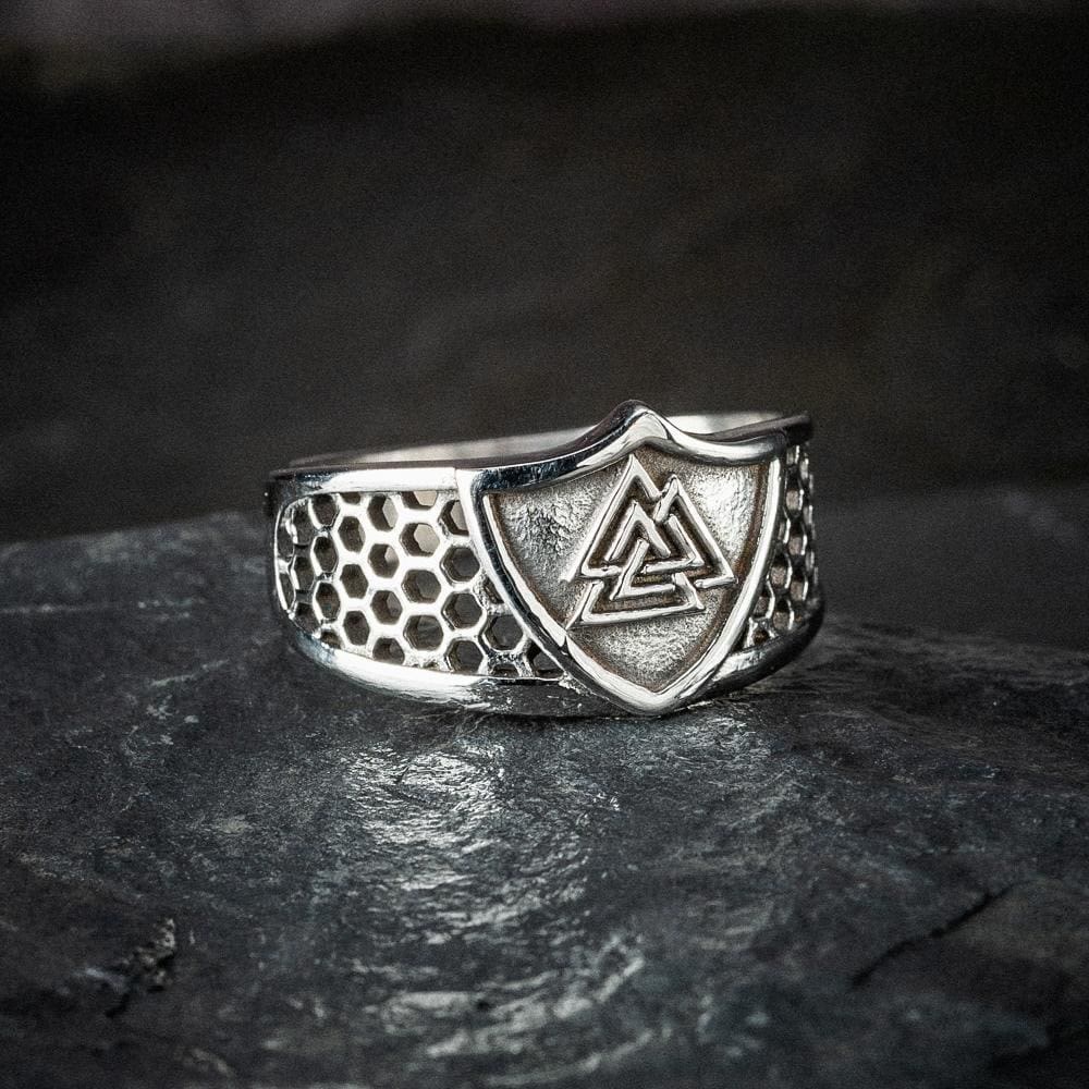 WorldNorse Warrior Viking Valknut Chunky Ring - image 2