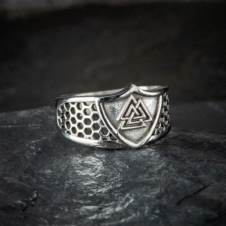 WorldNorse Warrior Viking Valknut Chunky Ring - image 2