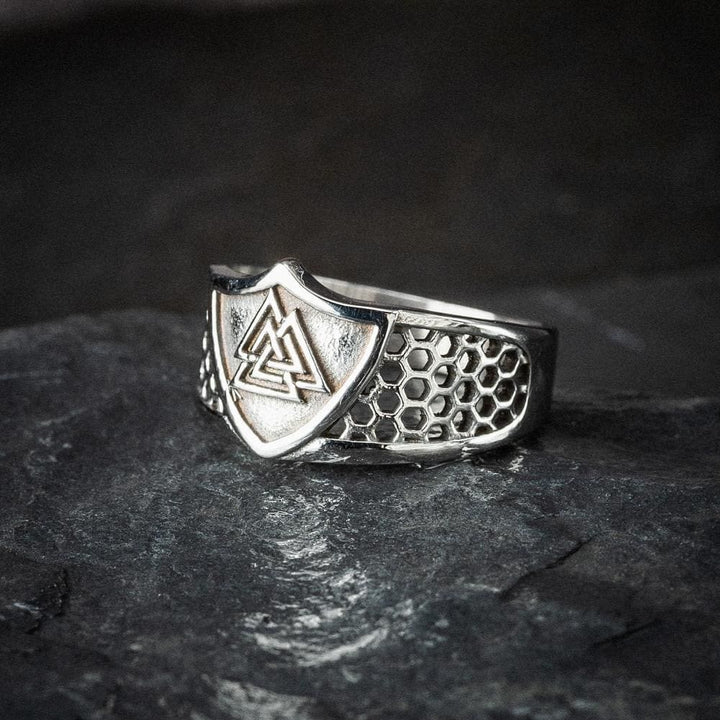 WorldNorse Warrior Viking Valknut Chunky Ring - AU Size Z (US 13) - image 0