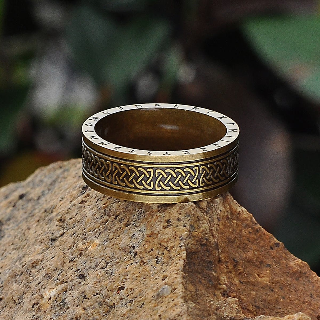 WorldNorse Odin Celtic Knot Rune Stainless Steel Ring - image 15