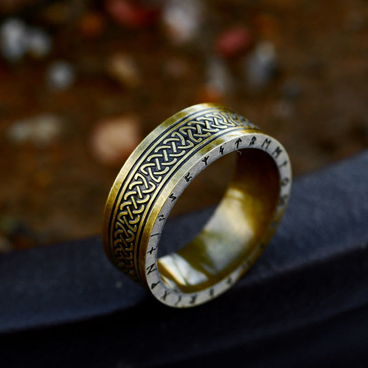 WorldNorse Odin Celtic Knot Rune Stainless Steel Ring - image 16