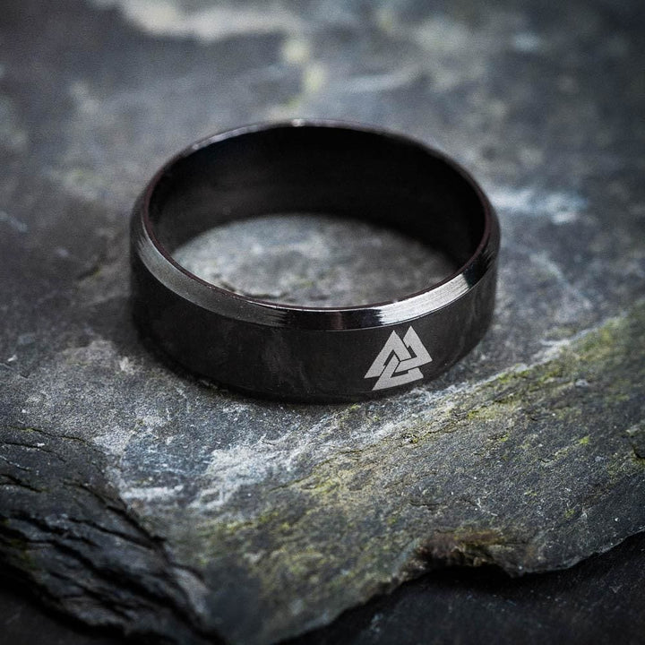 WorldNorse Classic Valknut Symbol Ring - image 1