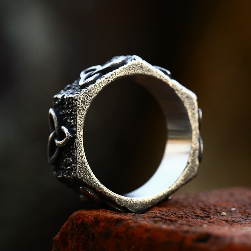 WorldNorse Triquetra Infinity Trinity Knot Signet Ring - image 1