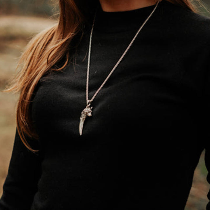 WorldNorse "Never Give Up" Wolf Necklace - image 5