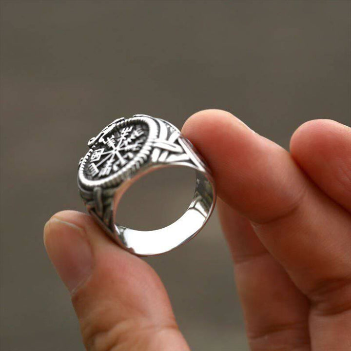 WorldNorse Vintage Runic Knot Symbol Amulet Ring  - image 5