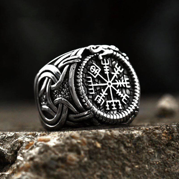 WorldNorse Vintage Runic Knot Symbol Amulet Ring  - AU Size Z (US 13) - image 0