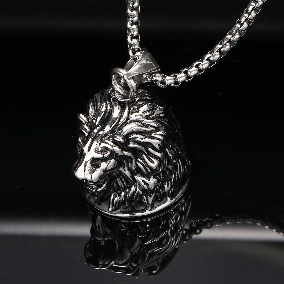 WorldNorse Domineering Animal Bell Pendant Rider Necklace