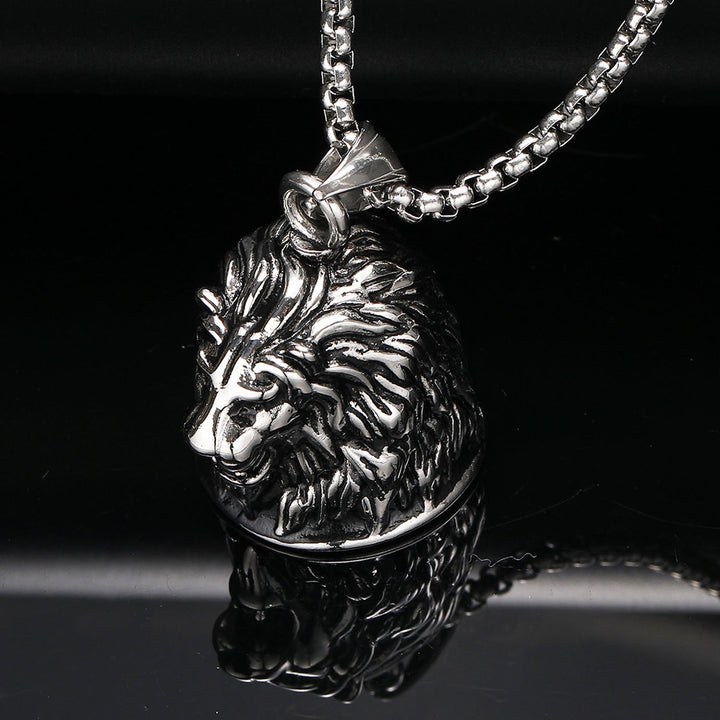 WorldNorse Domineering Animal Bell Pendant Rider Necklace