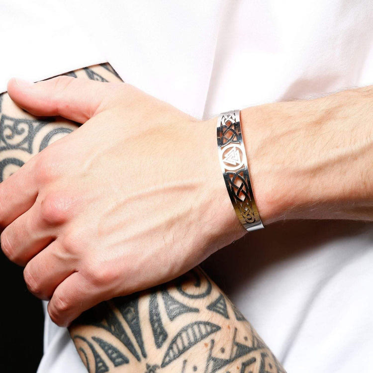 WorldNorse Valknut And Celtic Knot Symbol Bracelet