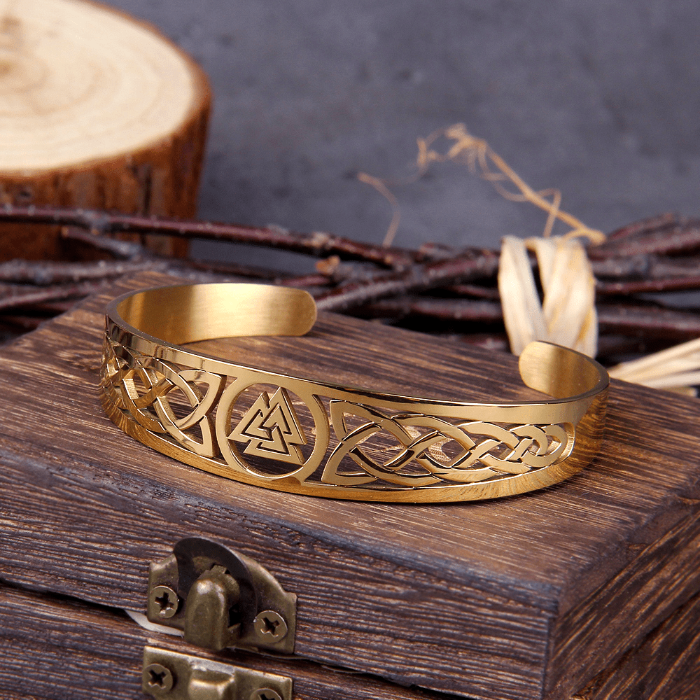 WorldNorse Valknut And Celtic Knot Symbol Bracelet