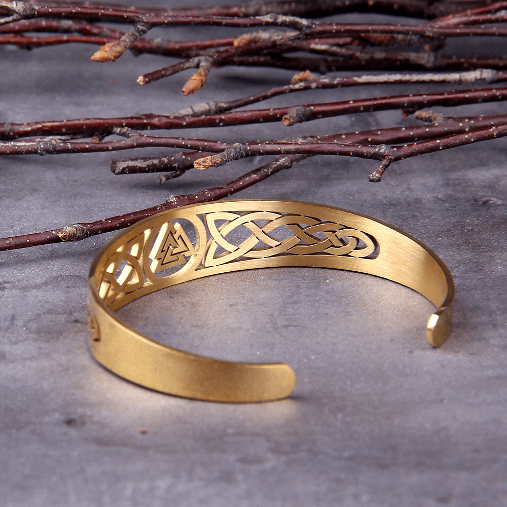 WorldNorse Valknut And Celtic Knot Symbol Bracelet