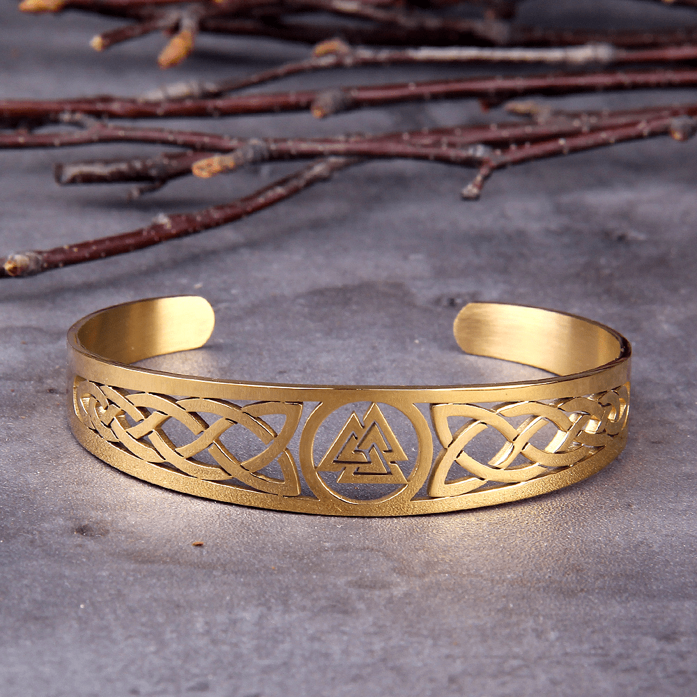 WorldNorse Valknut And Celtic Knot Symbol Bracelet