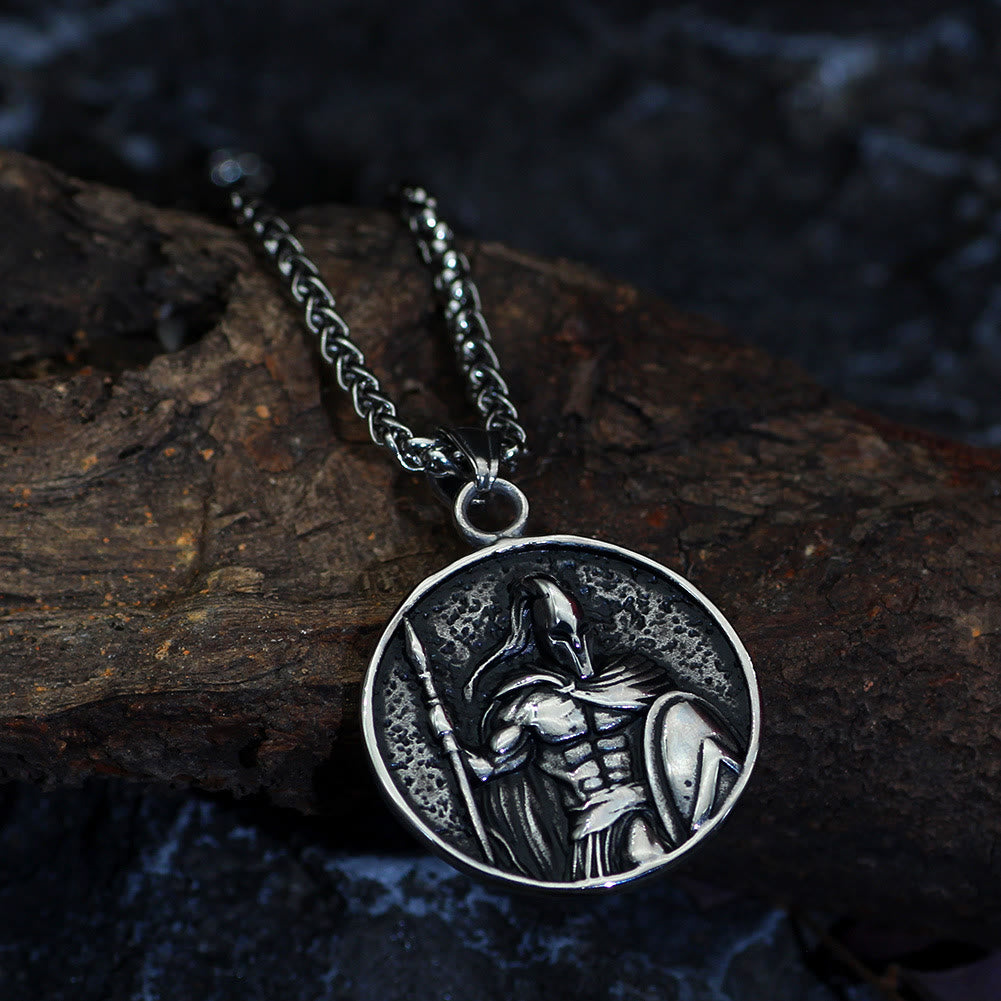 WorldNorse Spartacus Warrior Shield Pendant Necklace