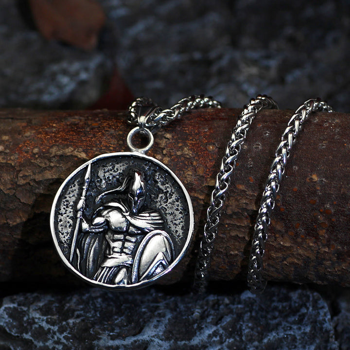 WorldNorse Spartacus Warrior Shield Pendant Necklace