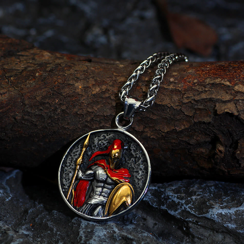 WorldNorse Spartacus Warrior Shield Pendant Necklace