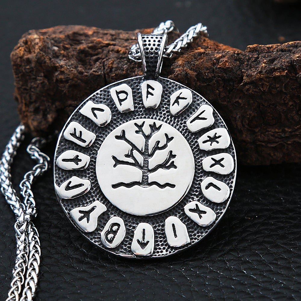 WorldNorse Tree Of Life And Rune Symbol Necklace