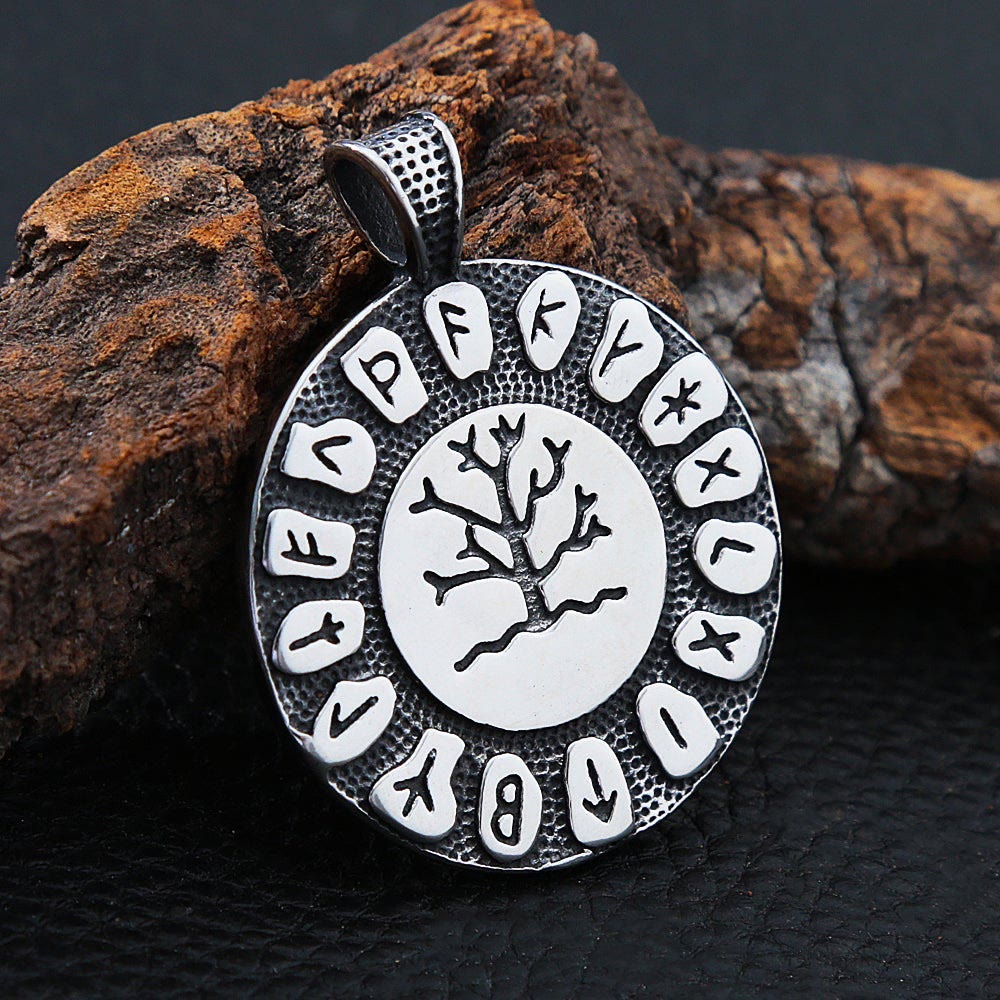 WorldNorse Tree Of Life And Rune Symbol Necklace