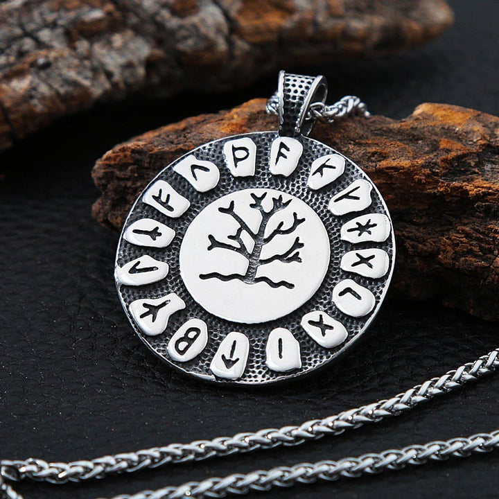 WorldNorse Tree Of Life And Rune Symbol Necklace