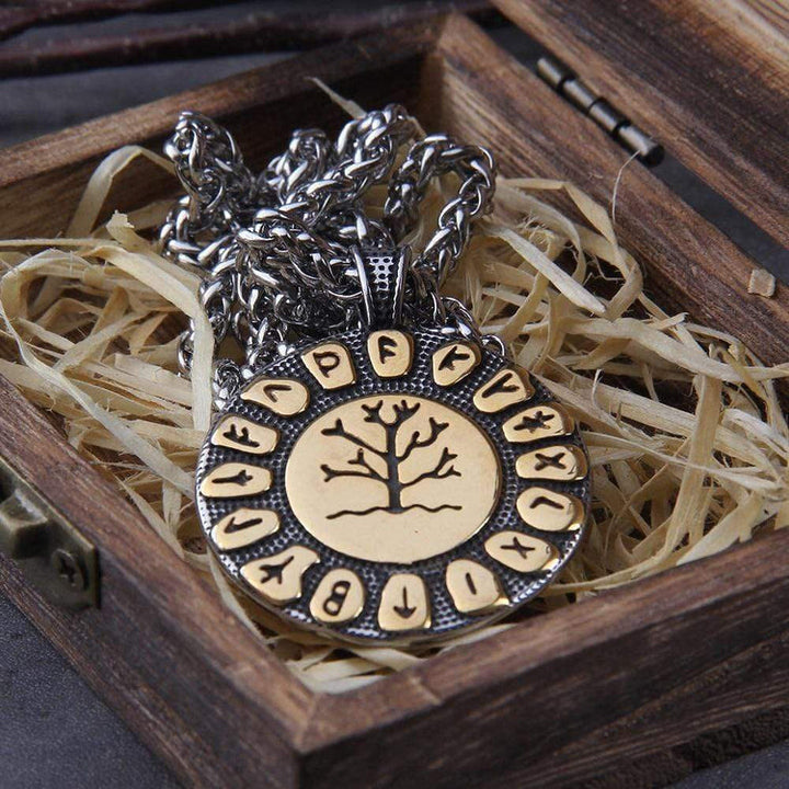 WorldNorse Tree Of Life And Rune Symbol Necklace