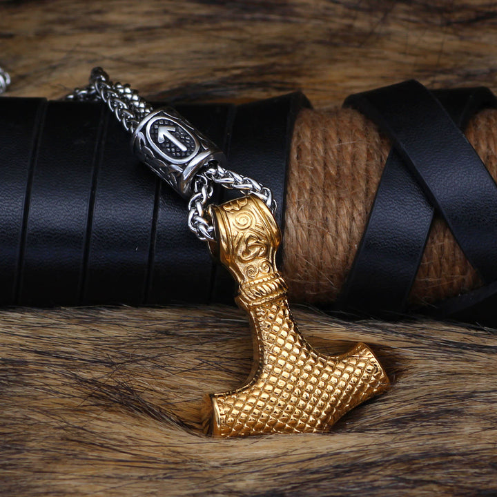 WorldNorse Viking Mjolnir Thor’s Hammer Necklace - image 7